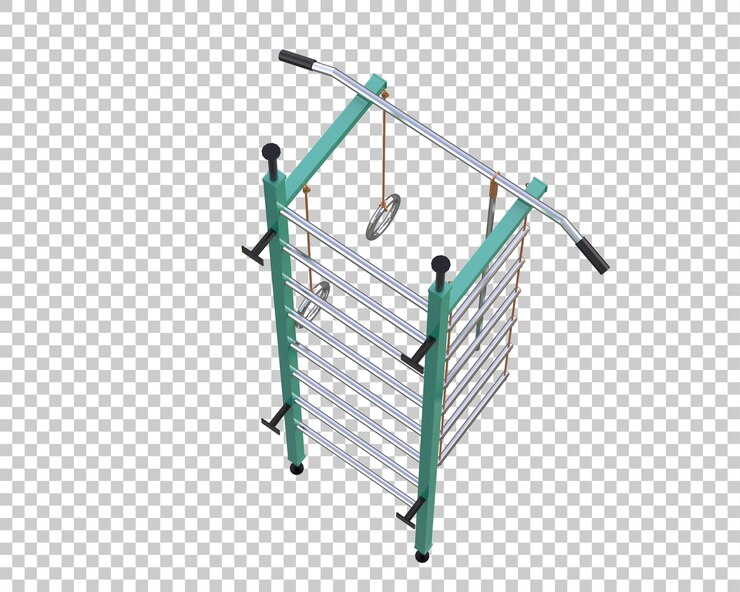 PSD equipo de gimnasio aislado en el fondo ilustración de renderización 3d