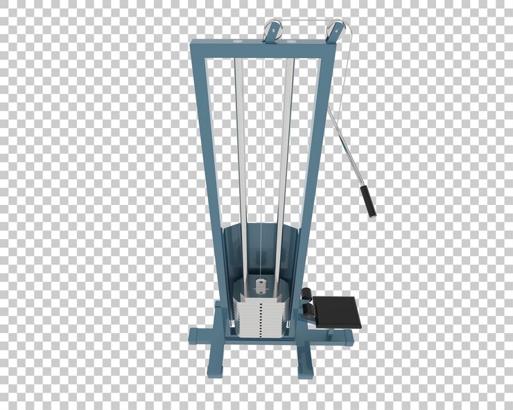 PSD equipo de gimnasio aislado en el fondo ilustración de renderización 3d
