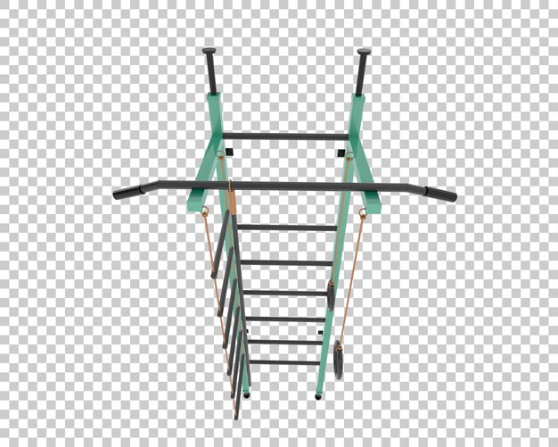 Equipo de gimnasio aislado en el fondo Ilustración de renderización 3D