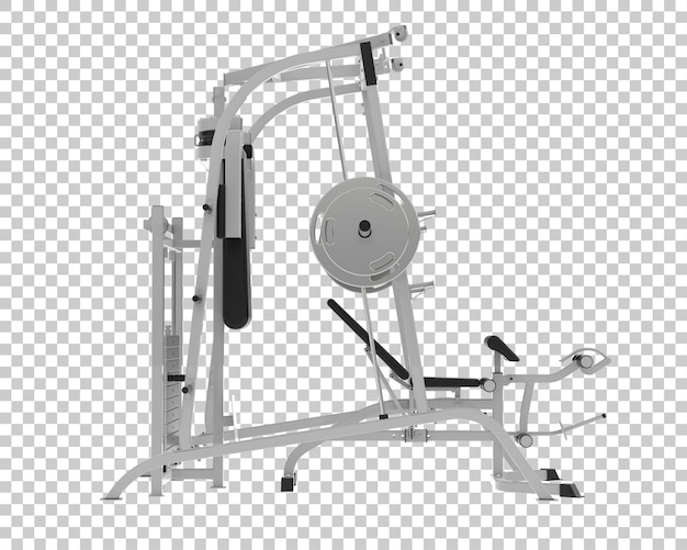 Equipo de gimnasio aislado en el fondo Ilustración de renderización 3D