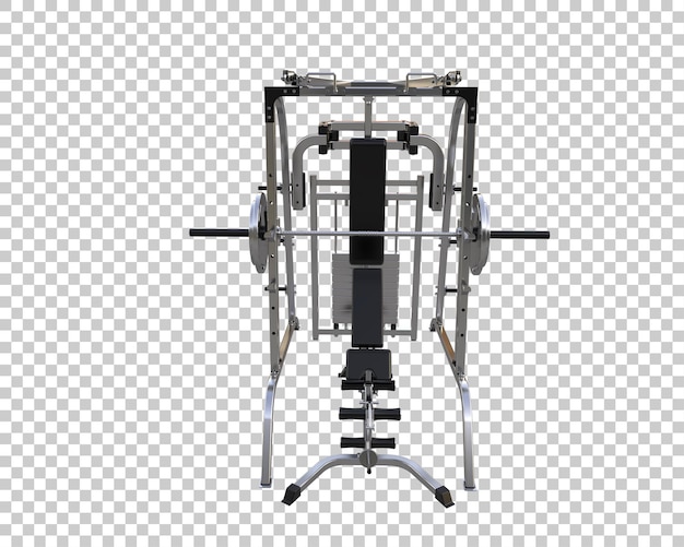 Equipo de gimnasio aislado en el fondo Ilustración de renderización 3D
