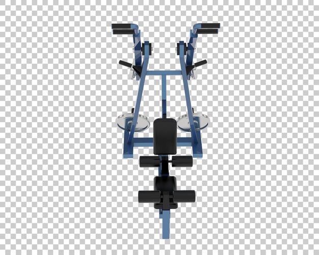 Equipo de gimnasio aislado en el fondo Ilustración de renderización 3D