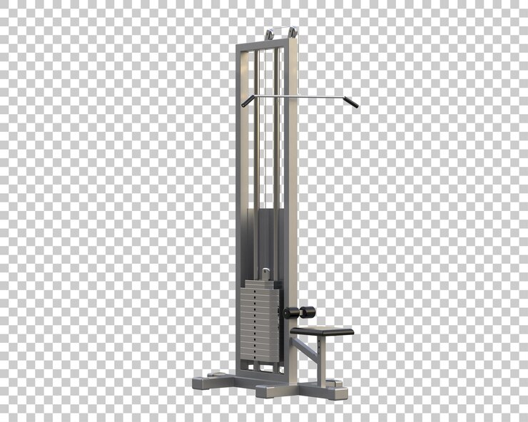 PSD equipo de gimnasio aislado en el fondo ilustración de renderización 3d