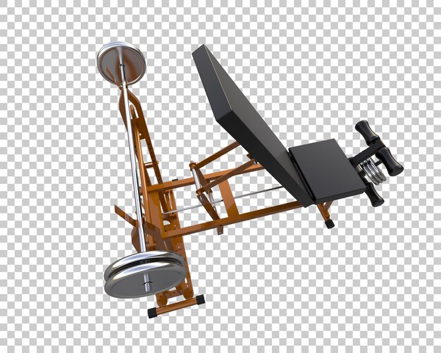 Equipo de gimnasio aislado en el fondo Ilustración de renderización 3D