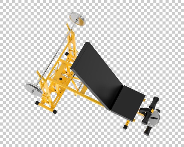 Equipo de gimnasio aislado en el fondo Ilustración de renderización 3D