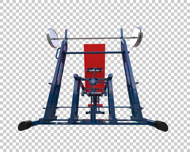 Equipo de gimnasio aislado en el fondo Ilustración de renderización 3D