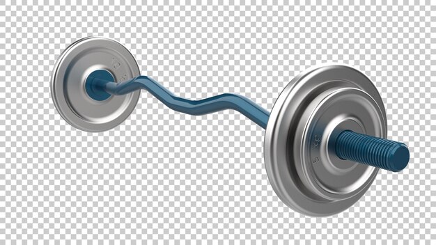 Equipo de gimnasio aislado sobre fondo transparente Ilustración de renderizado 3d