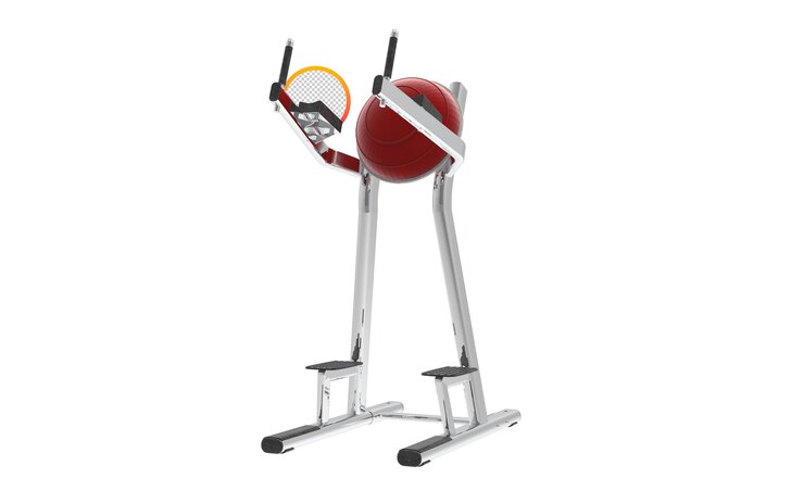 PSD equipo de gimnasio pierna raise machine 3d render