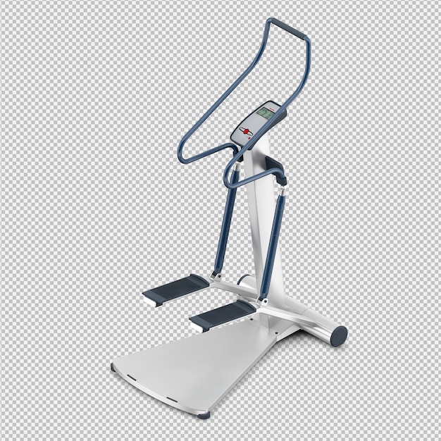 Equipo isométrico de deporte y gimnasio render 3D
