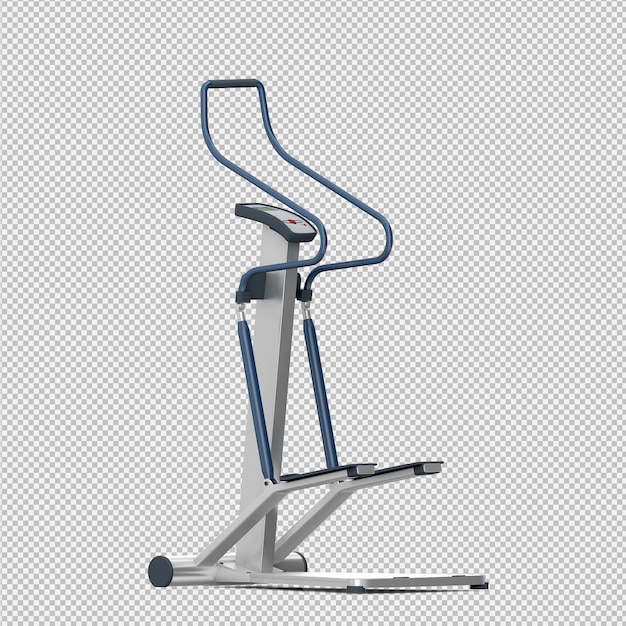 Equipo isométrico de deporte y gimnasio render 3D