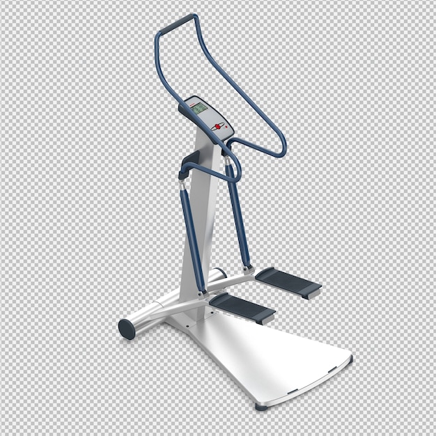 Equipo isométrico de deporte y gimnasio render 3D