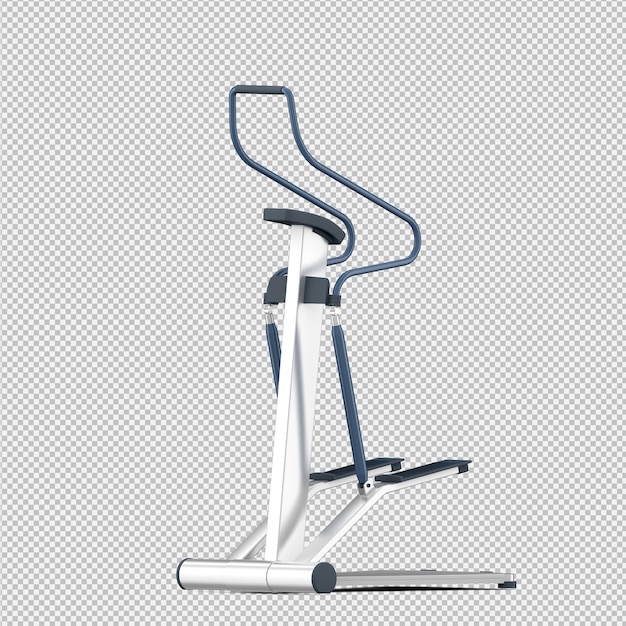 Equipo isométrico de deporte y gimnasio render 3D