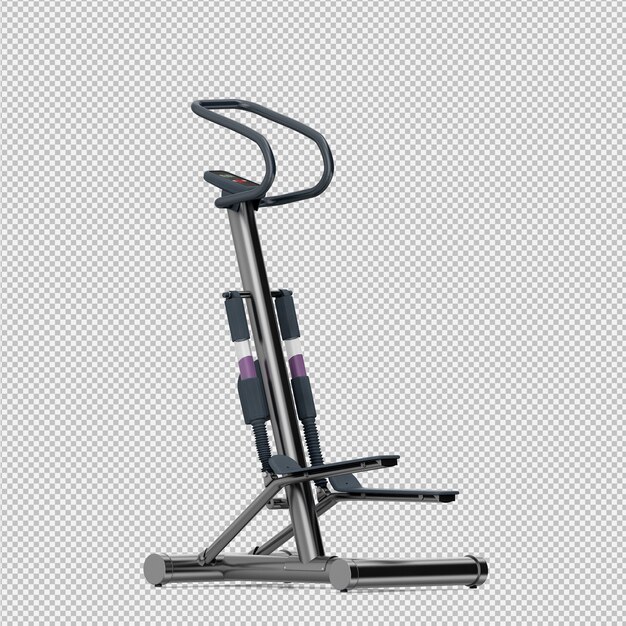 Equipo isométrico de deporte y gimnasio render 3D