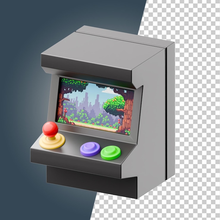 PSD equipo de juegos iconos 3d render clipart
