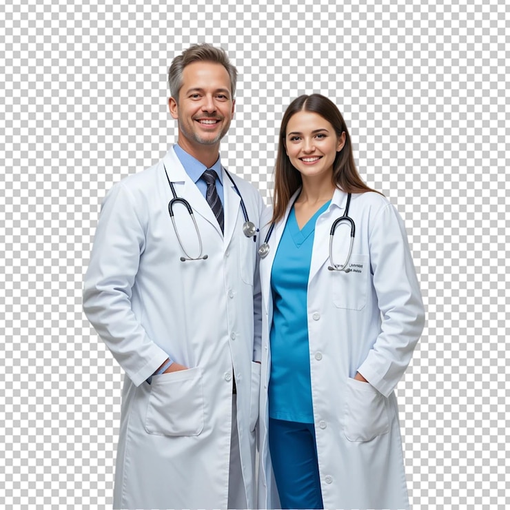 PSD el equipo de médicos sonrientes