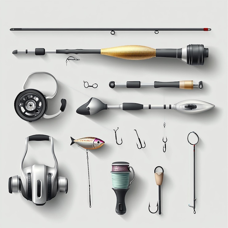 PSD equipo de pesca un conjunto de calidad hd