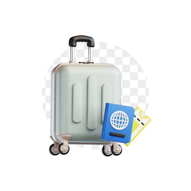 Equipo de viaje Icon 3D de pasatiempo