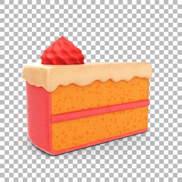 PSD erdbeer-käse-torte mit mocca-creme und rotem tupfenzucker zur dekoration