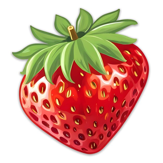 PSD erdbeeren-aufkleber-logo psd