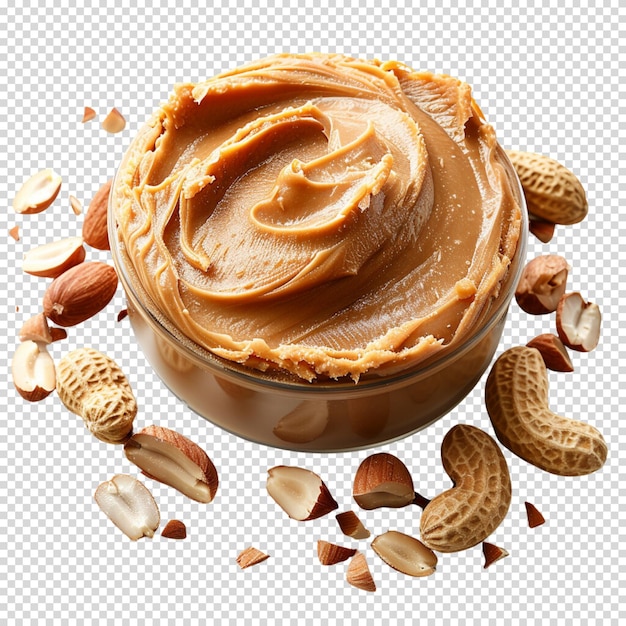 PSD erdnussbutter isoliert auf durchsichtigem hintergrund peanut butter day