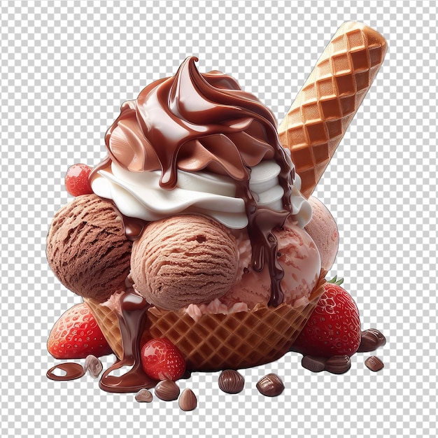 Erfrischendes erdbeersorbet png