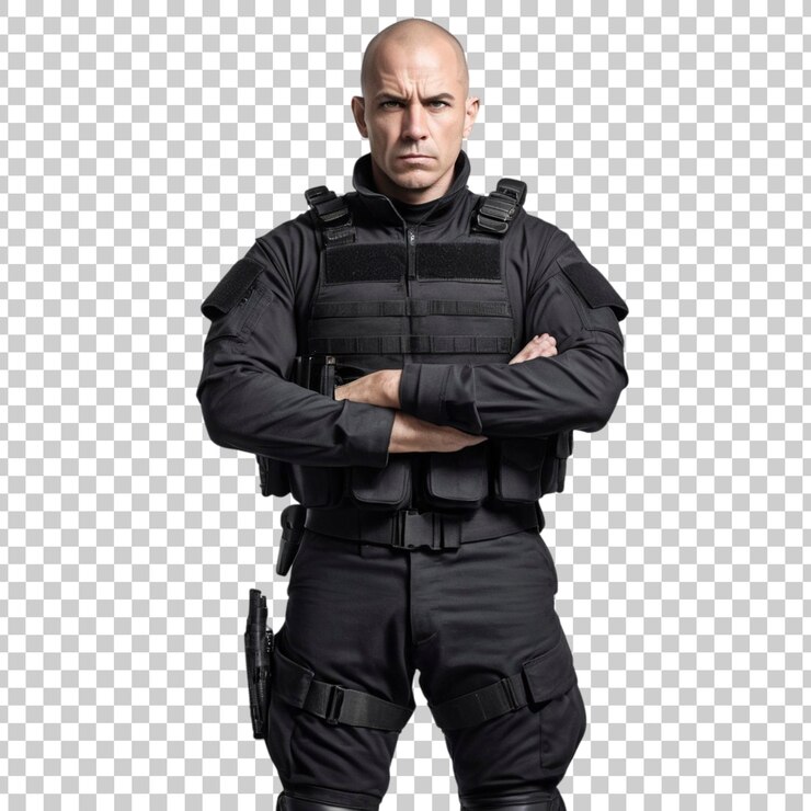 PSD ernsthafter swat-offizier