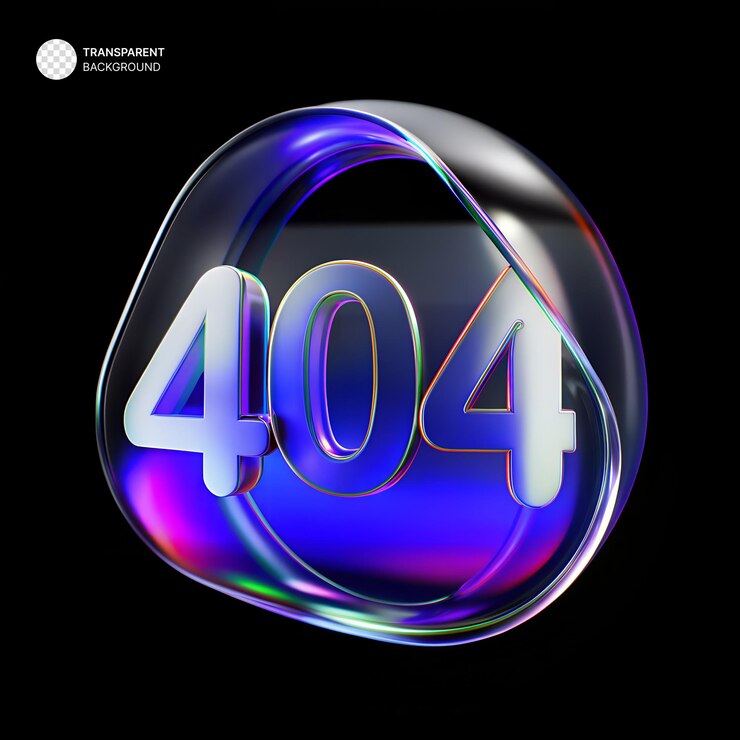 PSD erro de forma de vidrio de dispersión 3d 404
