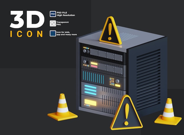 Erro en el servidor de la computadora 3D