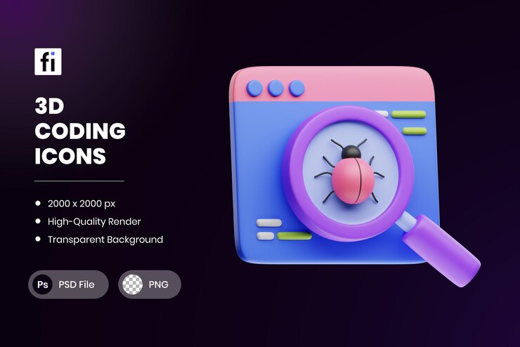 PSD error de codificación de ilustraciones en 3d