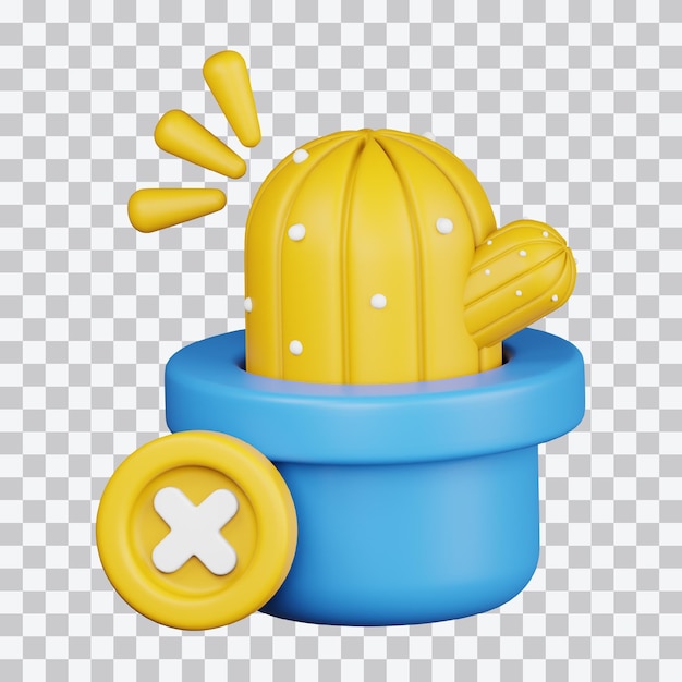 El error de la ilustración de Cactus 3d