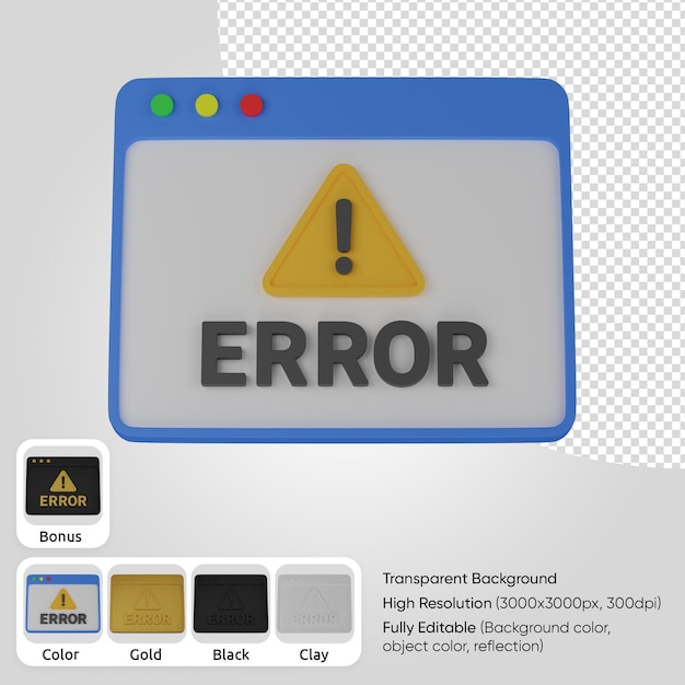 Errore web 3D