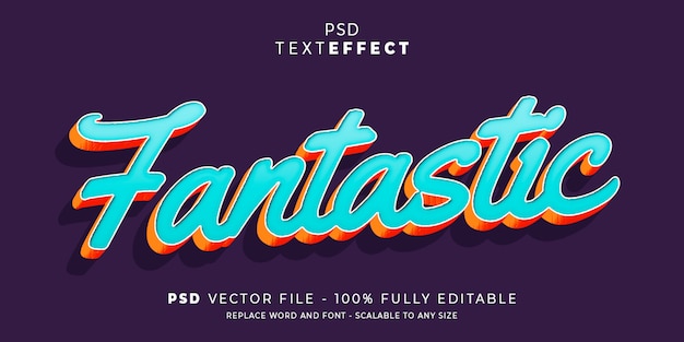 Erstaunliche bearbeitbare Vorlage im Text- und Schrifteffektstil