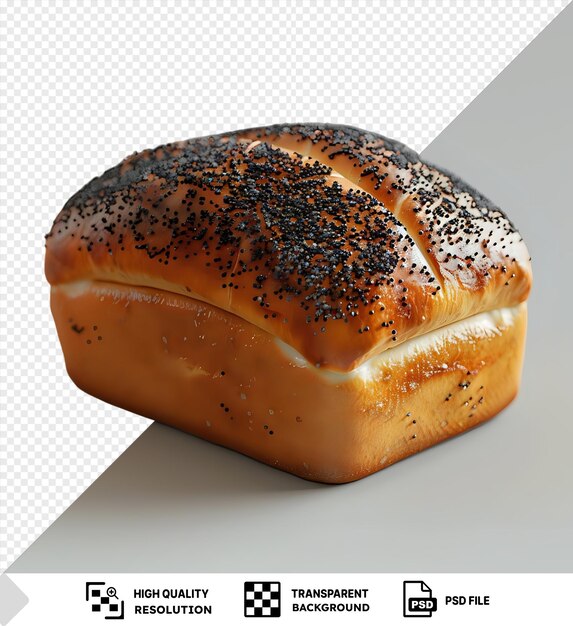 PSD erstaunliches brot mit mohnfrüchten png clipart png psd