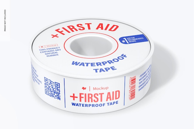 Erste-Hilfe-Mockup mit wasserdichtem Klebeband