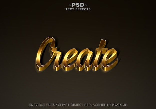 Erstellen Sie mit Golden Effects bearbeitbaren Text
