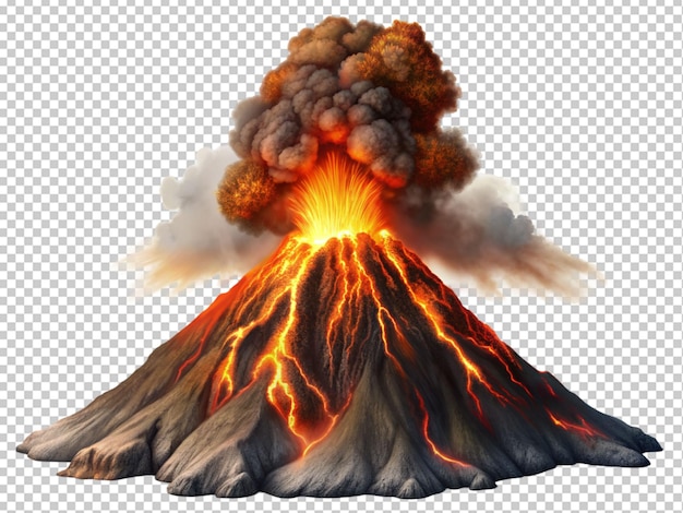 PSD erupción de un volcán