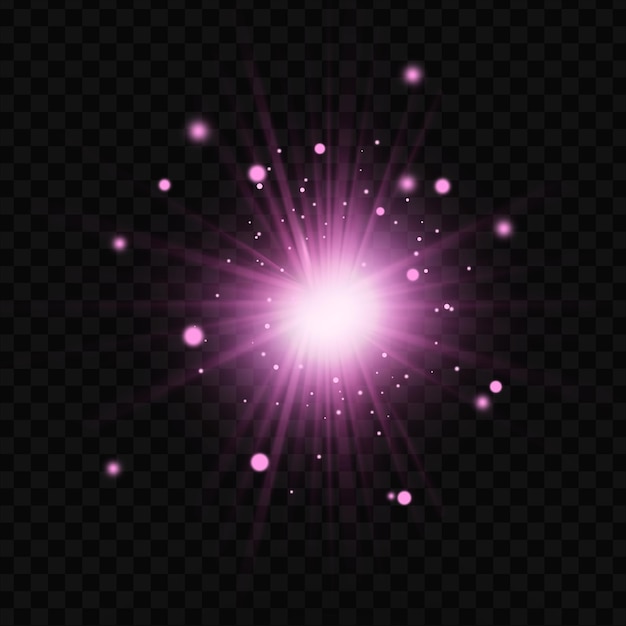 éruption de lumière violette éclatante