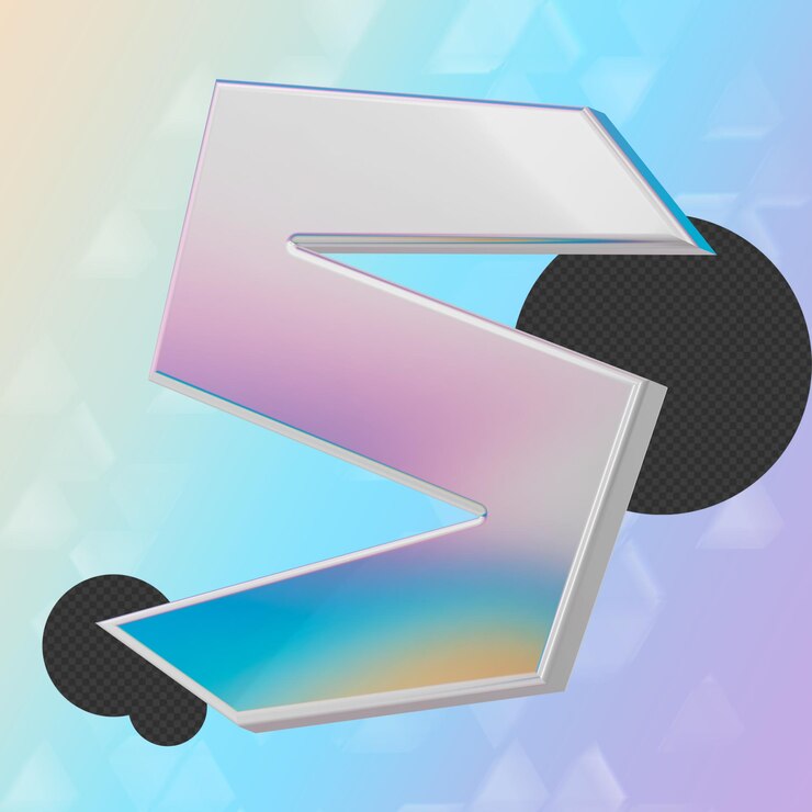Este es un hermoso icono 3D diseñado con una hermosa textura de vidrio