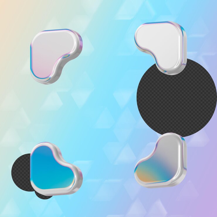 Este es un hermoso icono 3D diseñado con una hermosa textura de vidrio