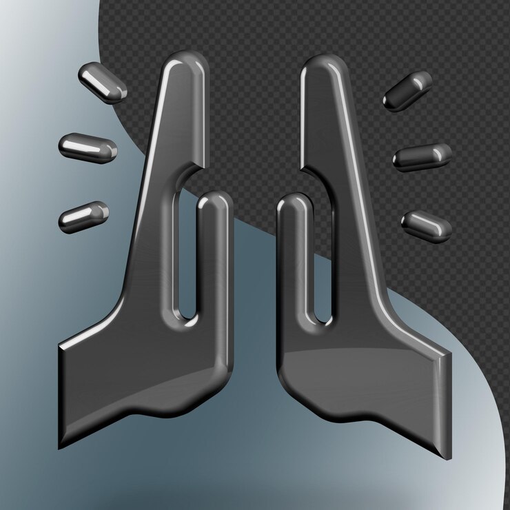 Este es un icono 3D de cinco bellamente diseñado con una hermosa textura metálica