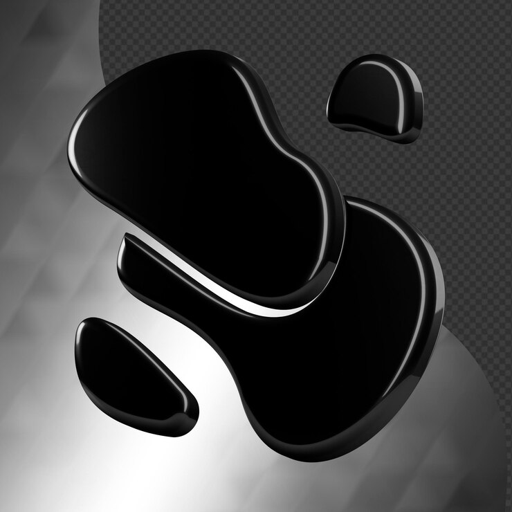 Este es un ícono abstracto 3D bellamente diseñado con una hermosa textura metálica