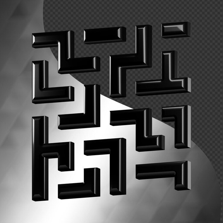 Este es un ícono abstracto 3D bellamente diseñado con una hermosa textura metálica