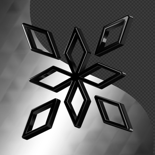 PSD este es un ícono abstracto 3d bellamente diseñado con una hermosa textura metálica