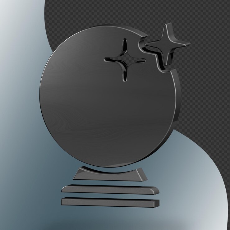 Este es un ícono de bola de cristal 3D bellamente diseñado con una hermosa textura metálica
