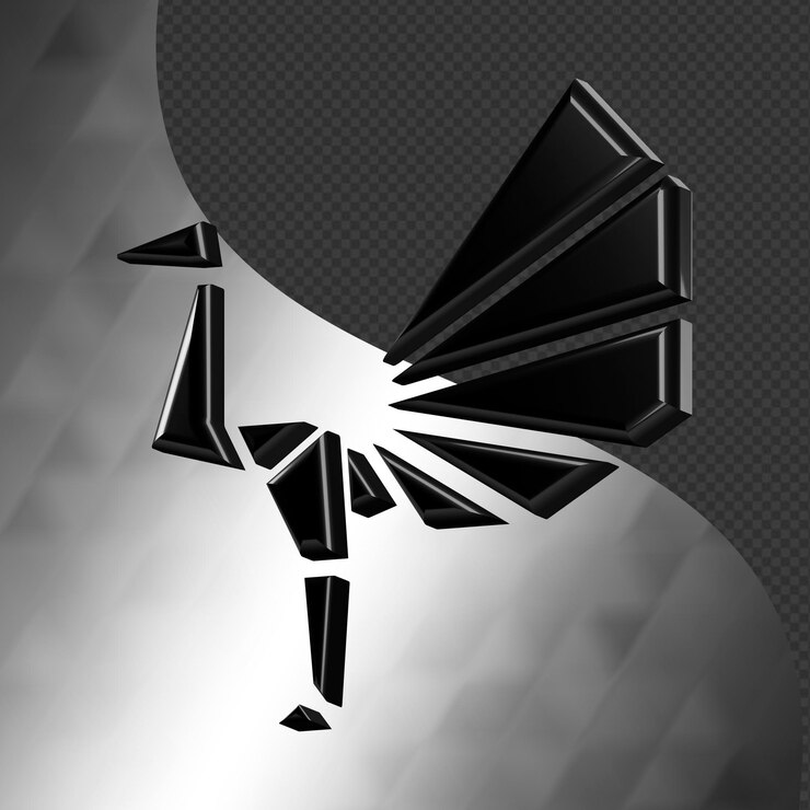 Este es un ícono de origami 3D bellamente diseñado con una hermosa textura metálica.