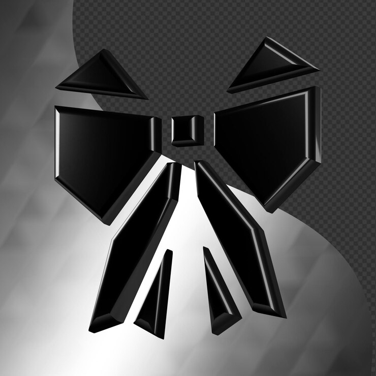 Este es un ícono de origami 3D bellamente diseñado con una hermosa textura metálica.
