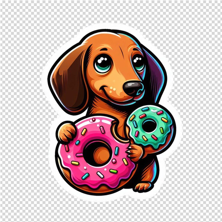 PSD es una pegatina encantadora y adorable.
