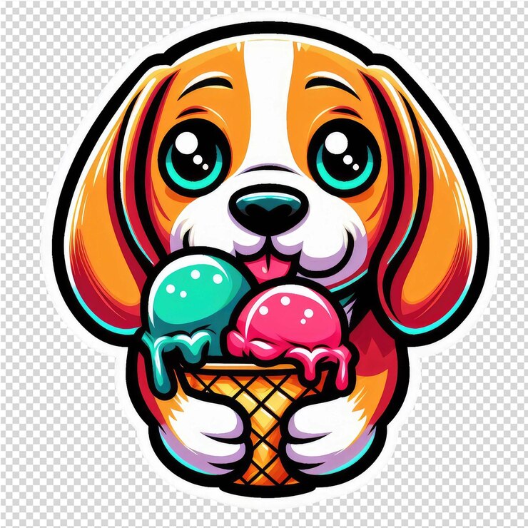 PSD es una pegatina encantadora y adorable.