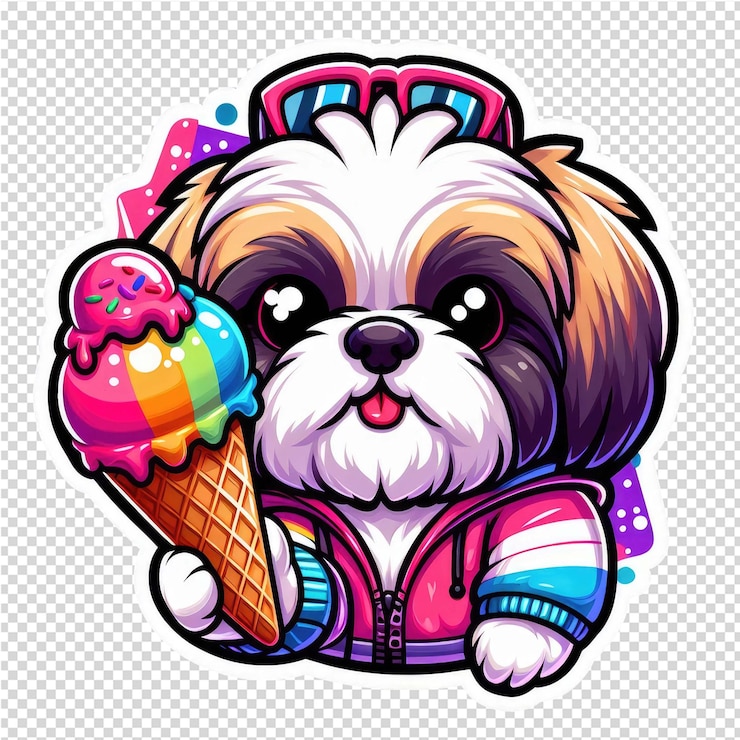 PSD es una pegatina encantadora y adorable.