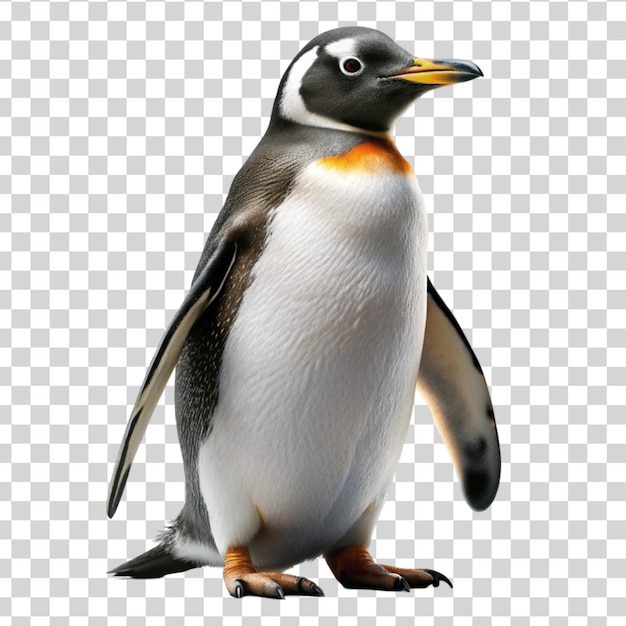 PSD es un pingüino aislado en un fondo transparente.
